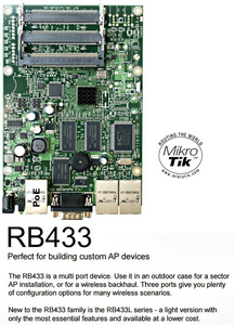 RouterBOARD RB433L vista frontal